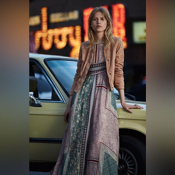 Anthropologie MARIAGRAZIA PANIZZI Cavina Maxi Dress Size 42 - Picture 10 of 13